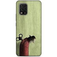 Xiaomi Mi 10 Lite Kılıf Depresyon (48) Bumper Kılıf Kahve Yeşil