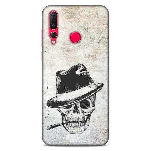 Lopard Huawei P Smart Z Uyumlu Kılıf Tattoo's (24) Darbe Emici Kılıf Şapkalı İskelet