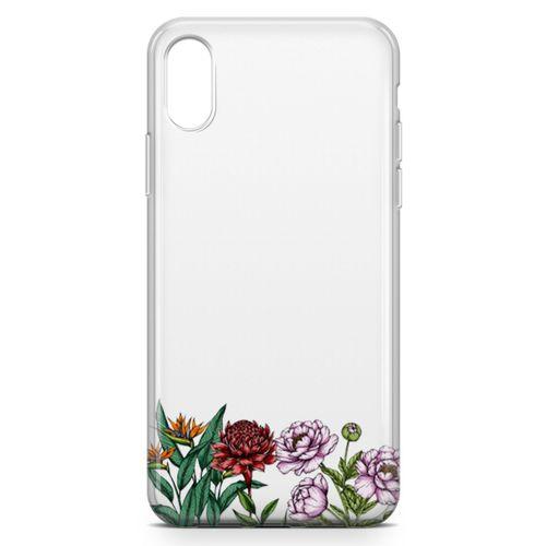 Apple iPhone X Kılıf Çiçek Üçlü Arka Kapak Koruma Desenli Full Koruyucu