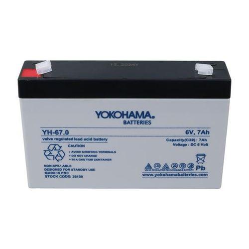 Yokohama YH-67.0 6 Volt - 7 Amper Akü (150x50x94 mm)