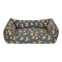 Pet Comfort Uniform Lacivert-Sarı Köpek Yatağı L 70x60cm
