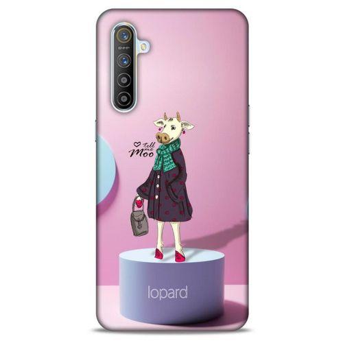Oppo Realme XT Kılıf FunnyMaX (8) Baskılı Kılıf Pembe Mavi