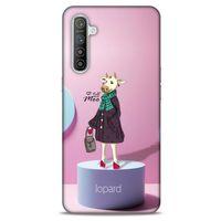 Oppo Realme XT Kılıf FunnyMaX (8) Baskılı Kılıf Pembe Mavi
