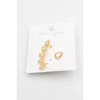 Taşlı Kıkırdak Küpe - Altın