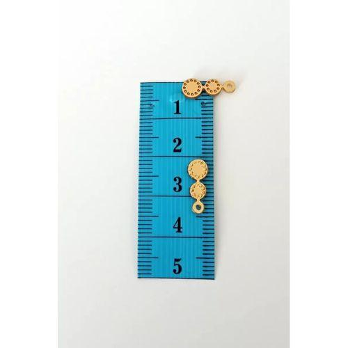 Oya Abiye Bileklik Kolye Pleksi Metalik Plastik Pul Altın Renk 8 gram 100 adet - BNC498