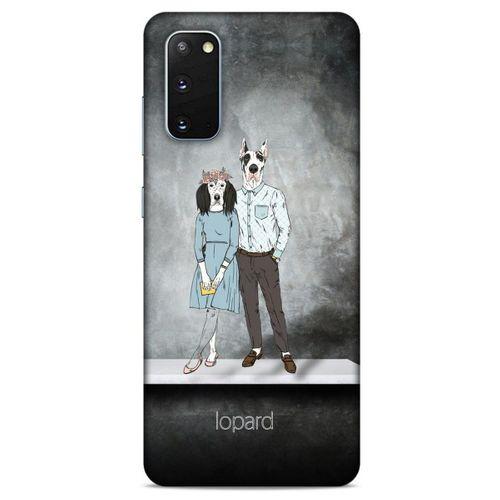 Samsung Galaxy S20 Kılıf FunnyMaX (46) Core Armor Kılıf Antrasit Köpek
