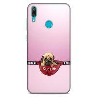 Huawei Y7 2019 Kılıf Köpek Kıyafetleri (5) Koruma Kabı Yavru Pug Çanta