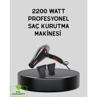 Profesyonel 2200w Fön Makinesi – Ac Motorlu, Hızlı Kurutma, Hafif Tasarım
