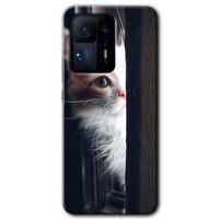 Xiaomi Mi Mix 4 HD Baskılı Kılıf + 9D Tam Ekran Koruyucu - Kedi Bakışı