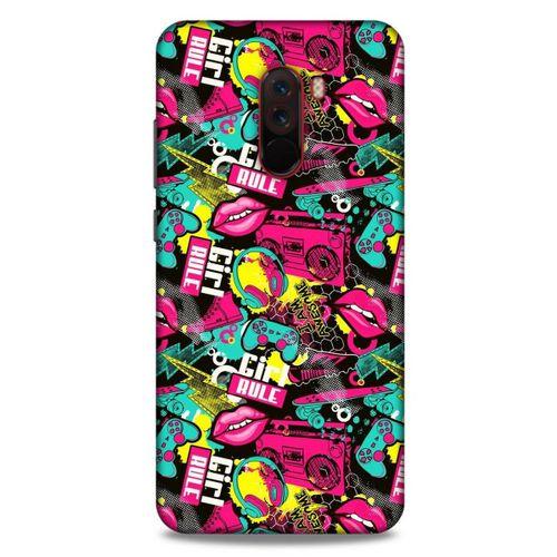 Graffitix (27) Desenli Silikon Kapak Xiaomi Pocophone F1 Kılıf
