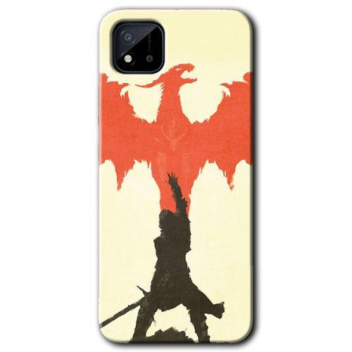 Realme C11 Kılıf HD Desen Baskılı Arka Kapak - Dragon Hunter 1