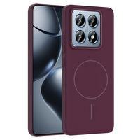 Xiaomi 14T Pro Kılıf M-safe Şarj Özellikli Zore Ruby Sert Kapak