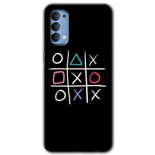 MRCİLETİSİM Oppo Reno 4 Kılıf Baskılı Kapak - Sauce + 5D Tam Kaplayan Cam