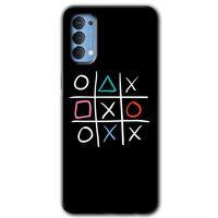 MRCİLETİSİM Oppo Reno 4 Kılıf Baskılı Kapak - Sauce + 5D Tam Kaplayan Cam