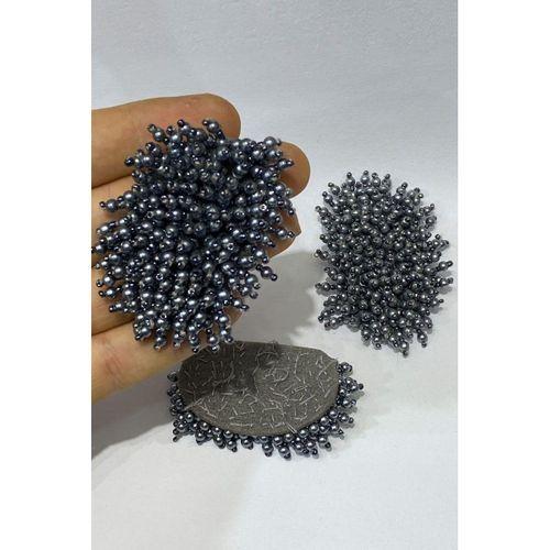 İnci Boncuk İşlemeli Aplik 1 Adet