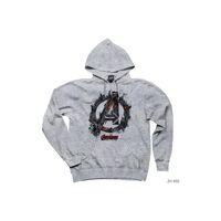 Avengers Dark City Gri Kapşonlu Sweatshirt Hoodie