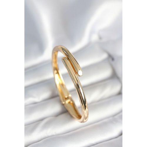 Pirinç Gold Renk Kadın Kelepçe Bileklik