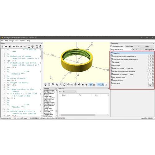 EN Thread Generator For Bottle Canister Projects 3D Baskı (Bu ürün Sadece Plastik parçadır - Almadan Önce Soru Sorabilirsiniz)