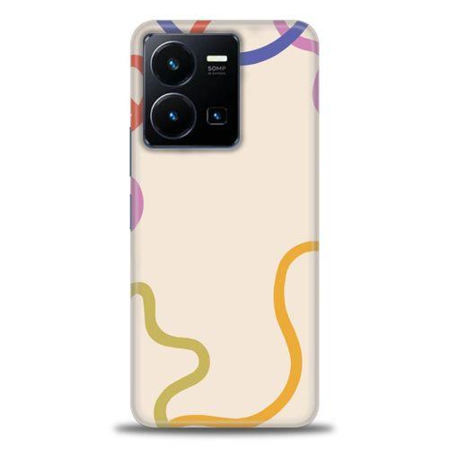 Tecno Spark Go 2023 Kılıf HD Baskılı Kılıf - Renk Çizgileri + Tam Ekran Koruyucu