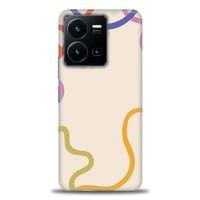 Tecno Spark Go 2023 Kılıf HD Baskılı Kılıf - Renk Çizgileri + Tam Ekran Koruyucu