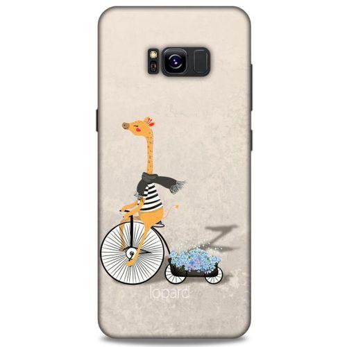 Samsung Galaxy S8 Plus Kılıf FunnyMaX (17) Tasarım Kılıf Bej Zürafa