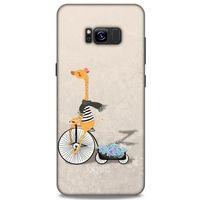 Samsung Galaxy S8 Plus Kılıf FunnyMaX (17) Tasarım Kılıf Bej Zürafa