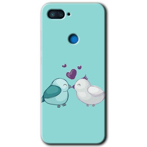 Xiaomi Mi 8 Lite Kılıf HD Desen Baskılı Arka Kapak - Mutlu Kuşlar