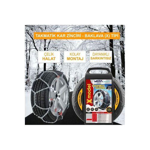 Kar Lastik Zinciri 215/60r14 Binek Suv X Tipi Takmatik Kolay Montaj
