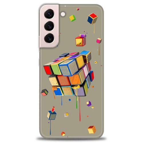 Samsung Galaxy S22 Plus Kılıf HD Baskılı Kılıf - Zeka Küpü + Tam Ekran Koruyucu