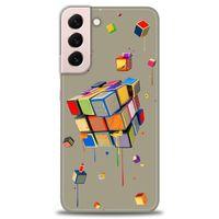 Samsung Galaxy S22 Plus Kılıf HD Baskılı Kılıf - Zeka Küpü + Tam Ekran Koruyucu