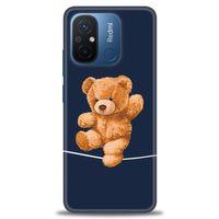 Xiaomi Redmi 12C Kılıf HD Baskılı Kılıf - İpteki Teddy + Tam Ekran Koruyucu