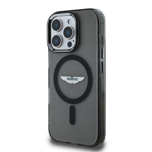 Apple iPhone 16 Pro Max Kılıf Aston Martin Orjinal Lisanslı M-safe Şarj Özellikli IML Baskı Logolu Buzlu Kapak