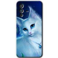 Vivo V23 5G HD Baskılı Kılıf + 9D Tam Ekran Koruyucu - Cat Glance