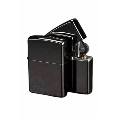 Siyah Kutulu Metal Çakmak Benzinli Hediyelik Eşya