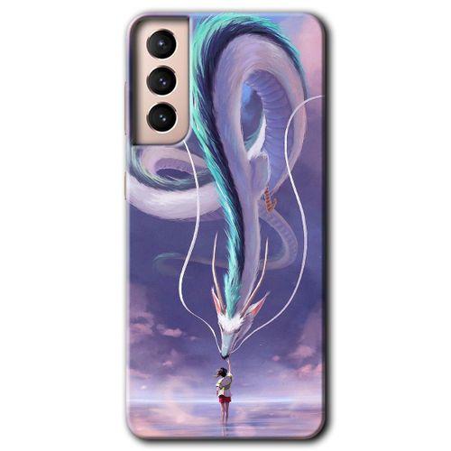 Galaxy S21 Plus Kılıf HD Desen Baskılı Arka Kapak - Dragon Snake + Kırılmaz Cam