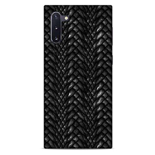 Samsung Galaxy Note 10 Kılıf Dragons (2) Kabı Ejderha Deri Siyah