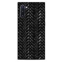 Samsung Galaxy Note 10 Kılıf Dragons (2) Kabı Ejderha Deri Siyah