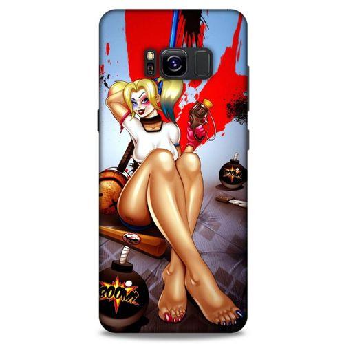 Samsung Galaxy S8 Uyumlu Kılıf Harley Quinn (37) Silicone Cover Lavanta gül