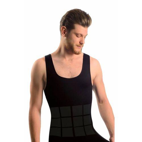 Siyah Erkek  Dikişsiz Vücut Toparlayıcı Korse - 740