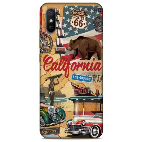 Retro (15) Desen Antişok Kılıf Renkli Xiaomi Redmi 9A Kılıf