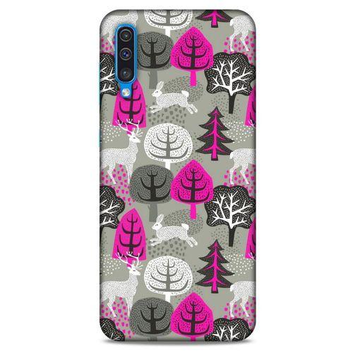 Samsung Galaxy A50 Kılıf Snowix (31) TPU Kılıf Fuşya Gri