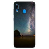 Lopard Samsung Galaxy A30 Uyumlu Kılıf Gece'S (20) Koruyucu Kılıf Siyah Yeşil