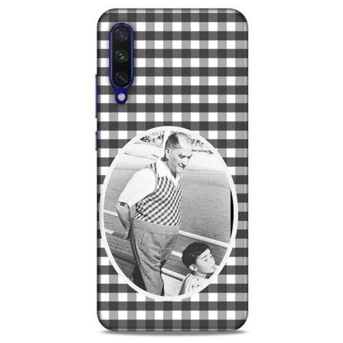 Xiaomi Mi A3 Kılıf Atatürk (18) Telefon Kılıfları Siyah Beyaz
