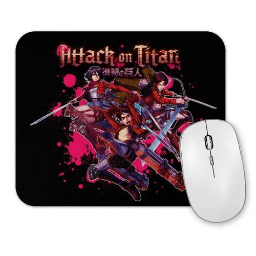 Attack On Titan Eren Levi  Mikasa Mouse Pad