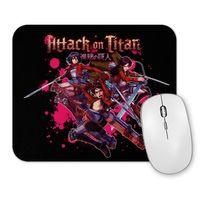 Attack On Titan Eren Levi  Mikasa Mouse Pad