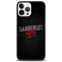 iPhone 13 Pro Kılıf HD Baskılı Kılıf - Dangerous Man + Tam Ekran Koruyucu
