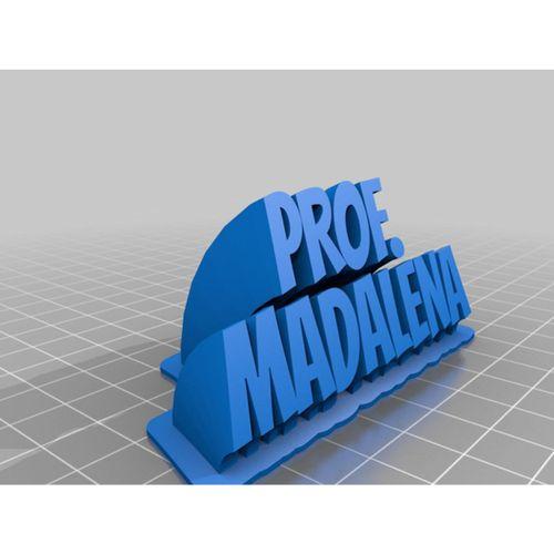 PROF MADALENA Süpürme 2 Satırlı İsim Plakası Metni (Bu ürün Sadece Plastik parçadır - Almadan Önce Soru Sorabilirsiniz)