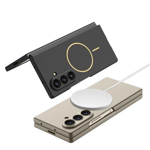 Galaxy Z Fold 7 Kılıf Wireless Şarj Özellikli Zore Kıpta M-safe Kapak