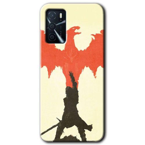 Oppo A16 Kılıf HD Desen Baskılı Arka Kapak - Dragon Hunter 1