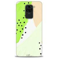 Xiaomi Redmi Note 9 Kılıf HD Baskılı Kılıf - Fıstık Yeşili + Tam Ekran Koruyucu